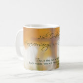 25. Ordination Jubiläum Priestertum Lilies Kaffeetasse (Vorderseite Links)