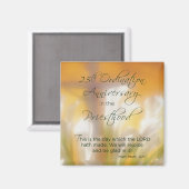 25. Ordination Jubiläum Priestertum Lilies Magnet (Vorderseite/Rückseite)