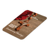 25. Ordination Jubiläum Rose und Rosary Magnet (Linke Seite)