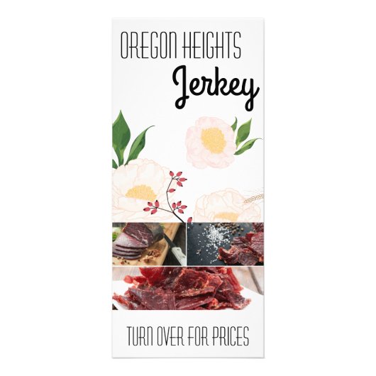 25 Pack Business Price List Baby Pink Cosmos auf W Werbekarte (Vorne)