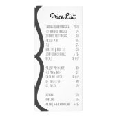 25 Pack Business Price List Baby Pink Cosmos auf W Werbekarte (Hinten)