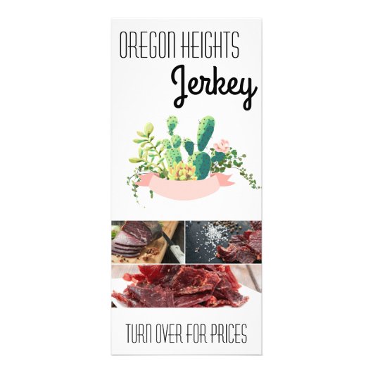 25 Pack Business Price List Bohemisch Cactus succu Werbekarte (Vorne)