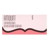 25 Pack Geschenkgutschein Bohemische Kaktus Werbekarte (Hinten)