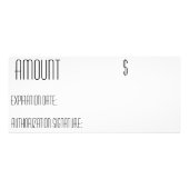 25 Pack Geschenkgutschein Sonntag Morgen Fa. Werbekarte (Hinten)