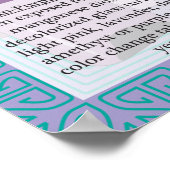 25. Periodische Tabelle der Elemente aus Mangan (M Poster (Ecke)