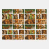 25 Personalisierte Vorlage für FotoCollage Geschenkpapier Set (Vorderseite 3)