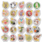 25 Personalisierter ADVENT CALENDAR Goody-Beutel Aufkleber (Vorderseite)