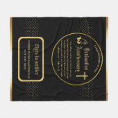 25. Pfarrer Priester Jubiläum Gift Ordination JEDE Fleecedecke (Vorderseite (Horizontal))