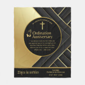 25. Pfarrer Priester Jubiläum Gift Ordination JEDE Fleecedecke (Vorderseite)