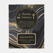 25. Pfarrer Priester Jubiläum Gift Ordination JEDE Fleecedecke (Vorderseite)