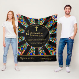 25. Pfarrer Priester Jubiläum Gift Ordination JEDE Fleecedecke