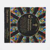 25. Pfarrer Priester Jubiläum Gift Ordination JEDE Fleecedecke (Vorderseite (Horizontal))