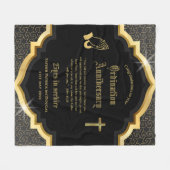 25. Pfarrer Priester Jubiläum Gift Ordination JEDE Fleecedecke (Vorderseite (Horizontal))