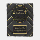 25. Pfarrer Priester Jubiläum Gift Ordination JEDE Fleecedecke (Vorderseite)