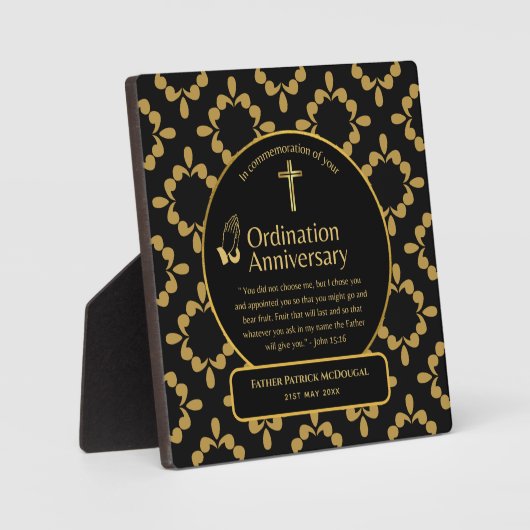 25. Pfarrer Priester Jubiläum Gift Ordination JEDE Fotoplatte (Vorderseite)