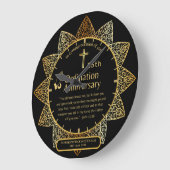 25. Pfarrer Priester Jubiläum Gift Ordination JEDE Große Wanduhr (Winkel)