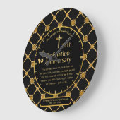 25. Pfarrer Priester Jubiläum Gift Ordination JEDE Große Wanduhr (Winkel)