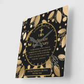 25. Pfarrer Priester Jubiläum Gift Ordination JEDE Quadratische Wanduhr (Winkel)