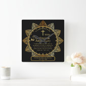 25. Pfarrer Priester Jubiläum Gift Ordination JEDE Quadratische Wanduhr (Zuhause)