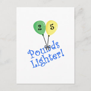 25 Pfund leichter Postkarte