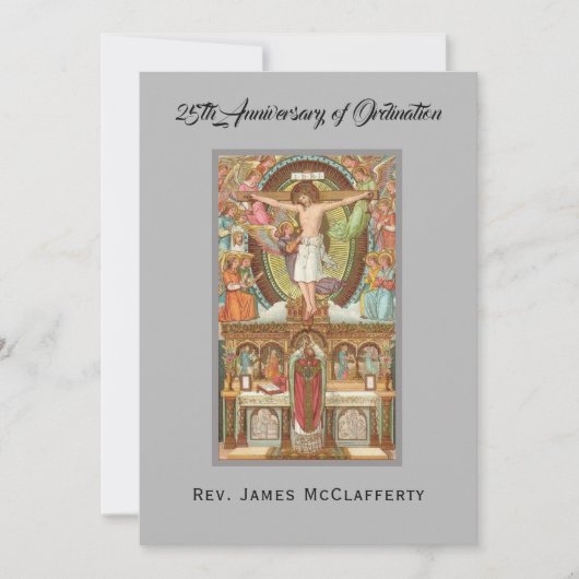  25. Priester Ordination Jubiläum Einladung (Vorderseite)