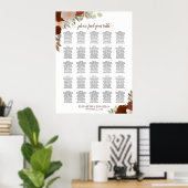 25 Rose Boho Hochzeitskarte für den Herbst Poster (Heimbüro)