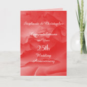 25. Rose für die Hochzeitskarte Karte (Vorderseite)