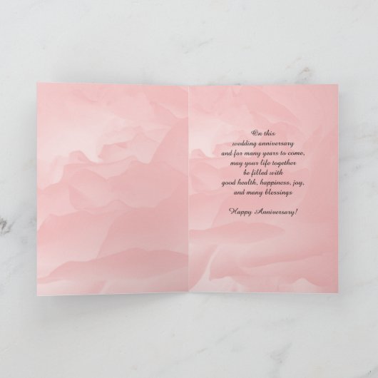 25. Rose für die Hochzeitskarte Karte (Innenseite)