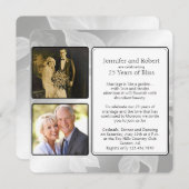 25. Rose Garden Foto Jubiläum Einladung (Vorne/Hinten)