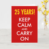 25. | Ruhe Behalten und weitermachen Karte (Gelbe Blume)