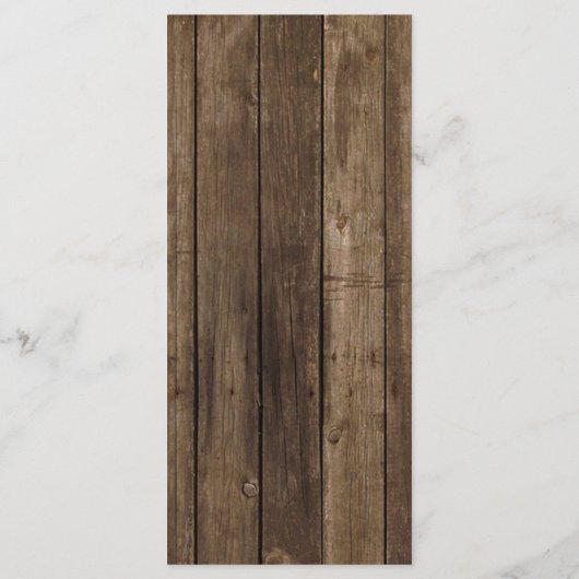 25 rustikale Hochzeitsprogramme für Spitzenwald Programm (Rückseite)