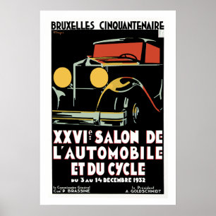 25. Salon DU Brüssels l'Automobile Poster
