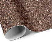 25 Schokolade Mocha Brown Glitzer Print Geschenkpapier (Rolleneckpunkt)
