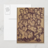25 Schüler aus dem Studio Antoine Postkarte (Vorne/Hinten)