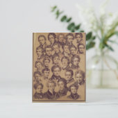 25 Schüler aus dem Studio Antoine Postkarte (Stehend Vorderseite)