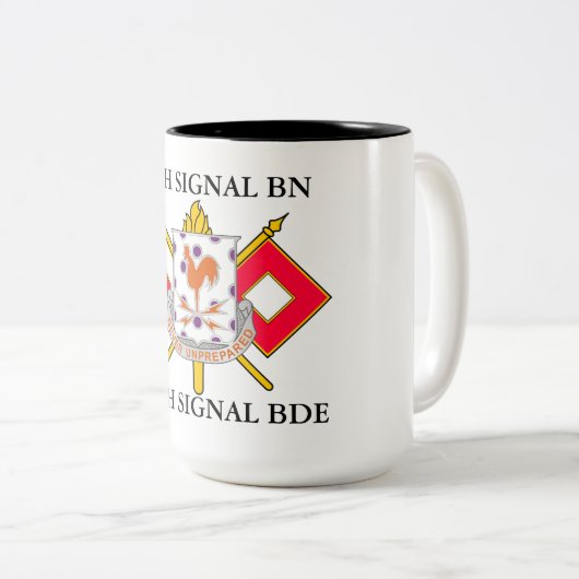 25. SIGNAL BATTALION 160. SIGNAL BRIGADE  ZWEIFARBIGE TASSE (VorderseiteRechts)