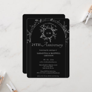 25. Silber (oder andere) Hochzeitstag Einladung