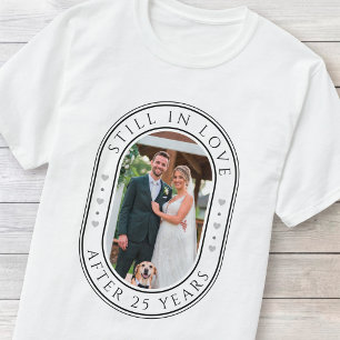25. Silberhochzeit - Benutzerdefiniertes Foto T-Shirt