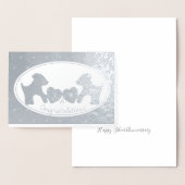 25. Silberhochzeit Folienkarte (Anzeige)