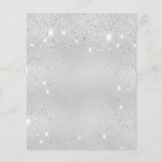 25. Silberhochzeit Glitzer (Rückseite)