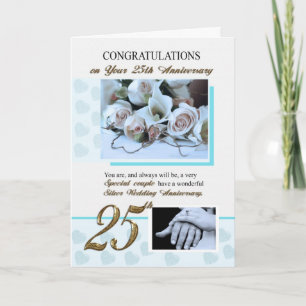 25. Silberhochzeit Karte