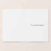 25. Silberhochzeit niedlicher Ehemann Bär Folienkarte (Innenseite)