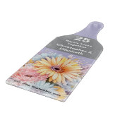 25. Silberjährig blumenreich lila Schneidebrett (Ecke)