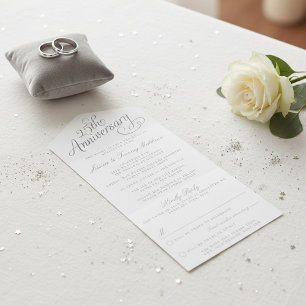 25. silberne Hochzeit All In One Einladung