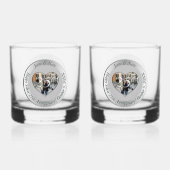 25. silberne Hochzeit + Foto Whiskyglas (Rückseite)