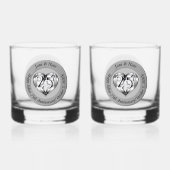 25. silberne Hochzeit Whiskyglas (Rückseite)