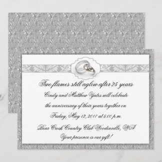 25. Silberne Hochzeitstag Einladung