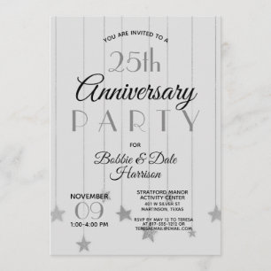 25. Silberne Jubiläums-Eventparty Einladung
