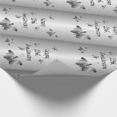 25. Silberner Hochzeitstag Geschenkpapier (Ecke)