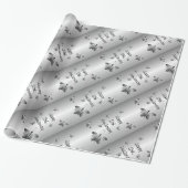 25. Silberner Hochzeitstag Geschenkpapier (Ungerollt)